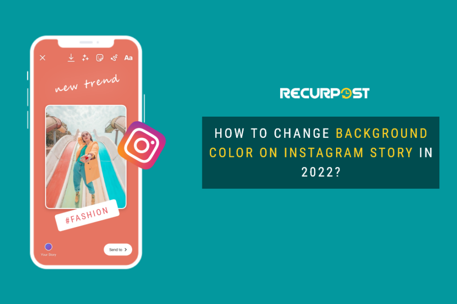 how to change IG story background color