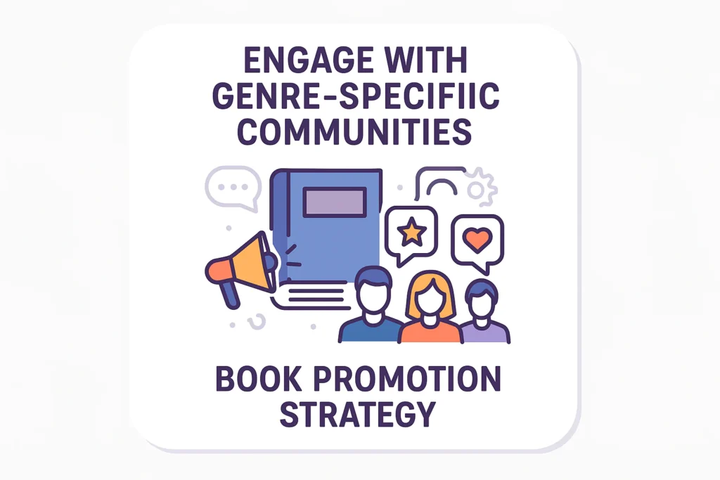 Engage genre specific communities for book marketing