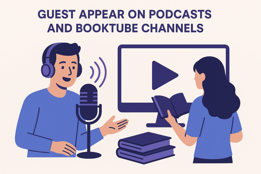 Guest appear on podcast to promote book