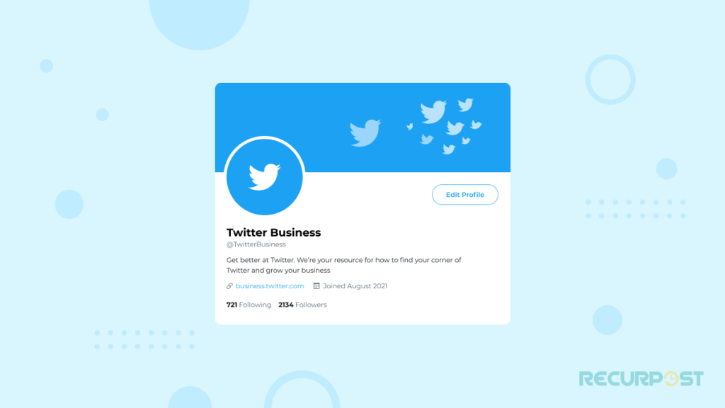 How to Use Twitter for Business setup profile