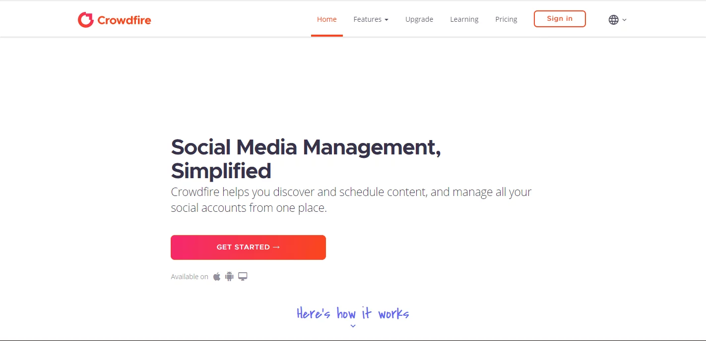 sprout social alternative - crowdfire