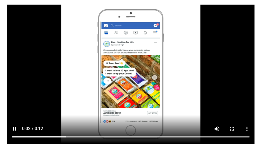 Facebook Ads using Videos