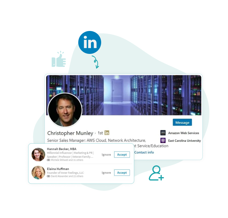 automate LinkedIn posting to build connections
