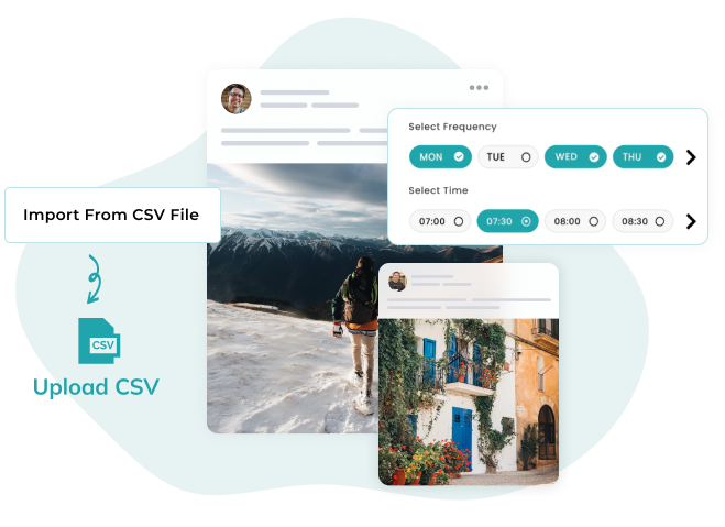 automate instagram posts by uploading csv file