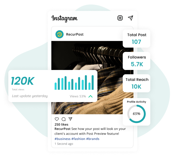 automate instagram posts to get performance report