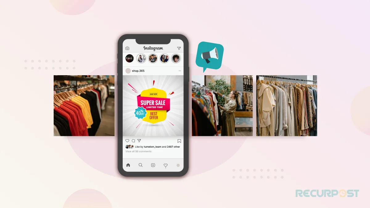 Using RecurPost for instagram carousel marketing