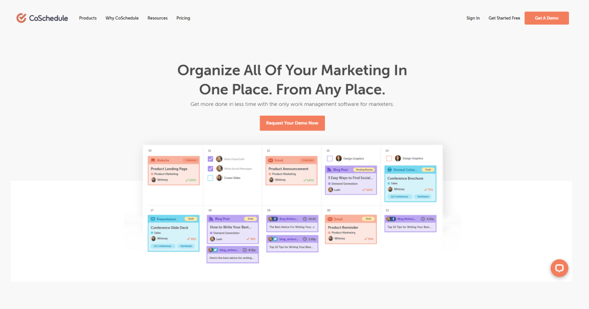 Socialpilot alternatives - CoSchedule