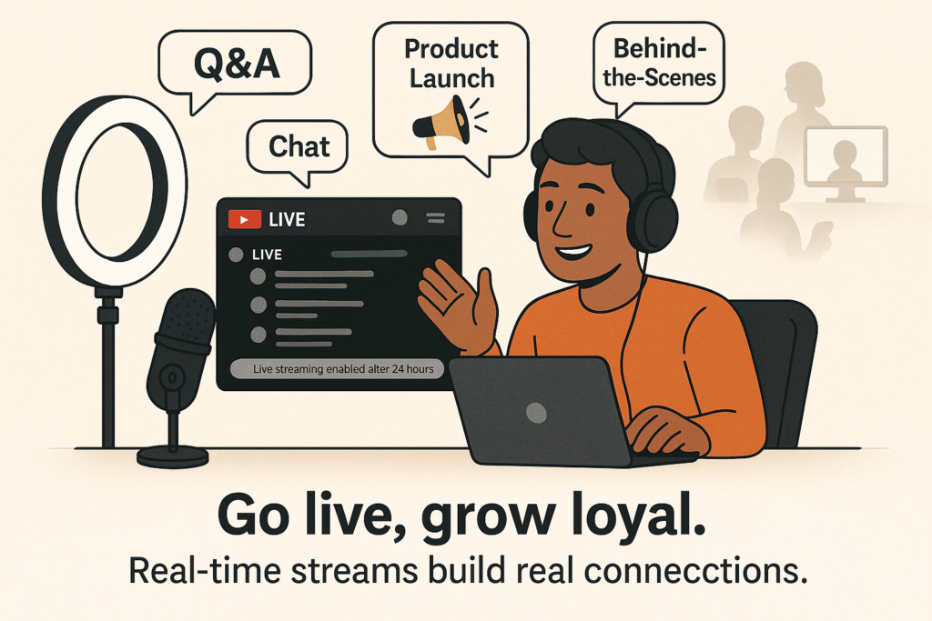 3. Start Live Streaming