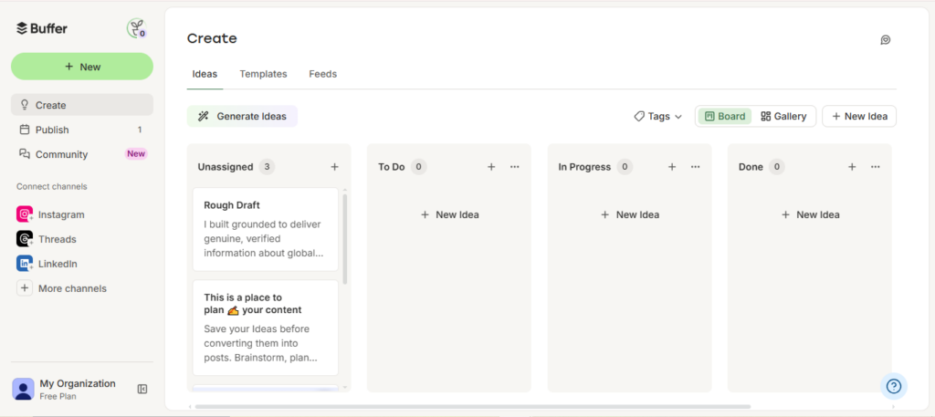 Buffer Dashboard