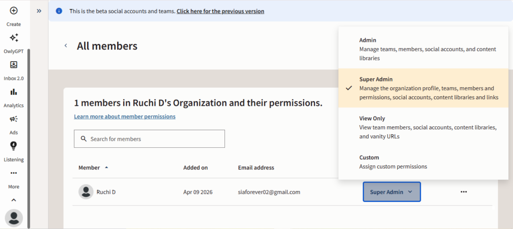 Roles & Permissions in Hootsuite