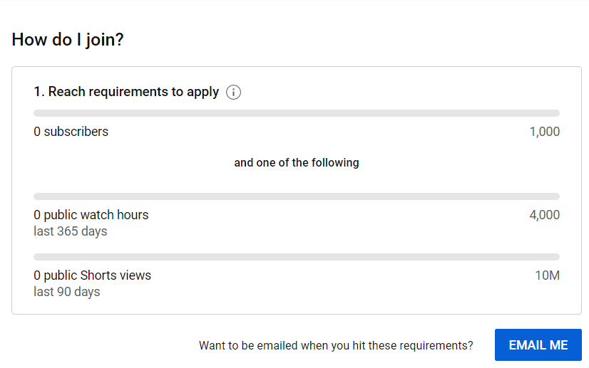 YouTube account verification requirements
