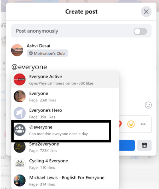 How To Tag Everyone in a Facebook Group steps