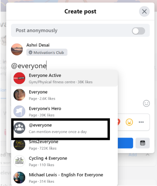 How to tag store in facebook