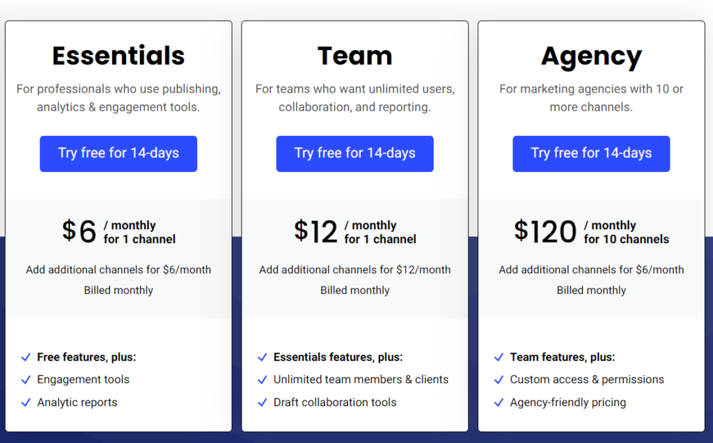 buffer pricing