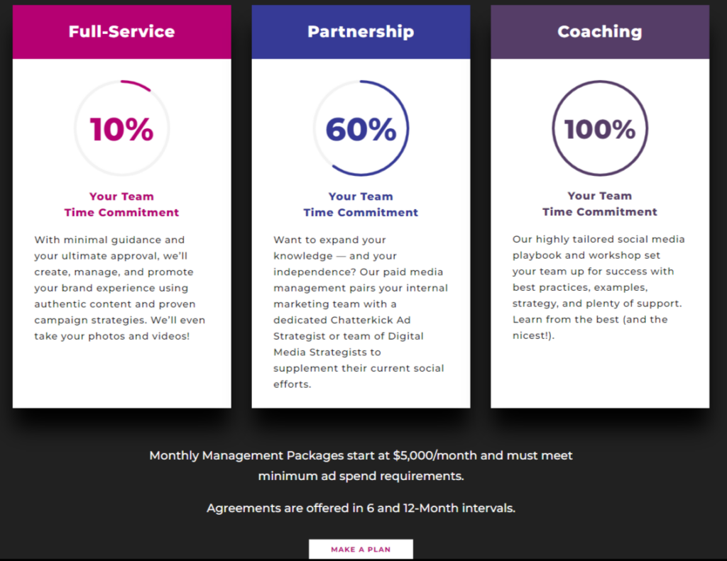 social media consultant pricing models