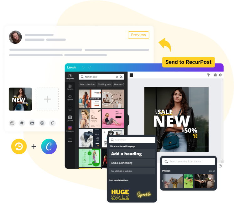 RecurPost Instagram Scheduler with Canva Integration