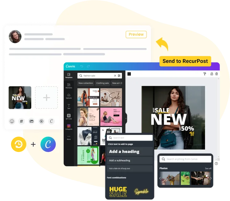 RecurPost vs HootSuite for Canva Integration