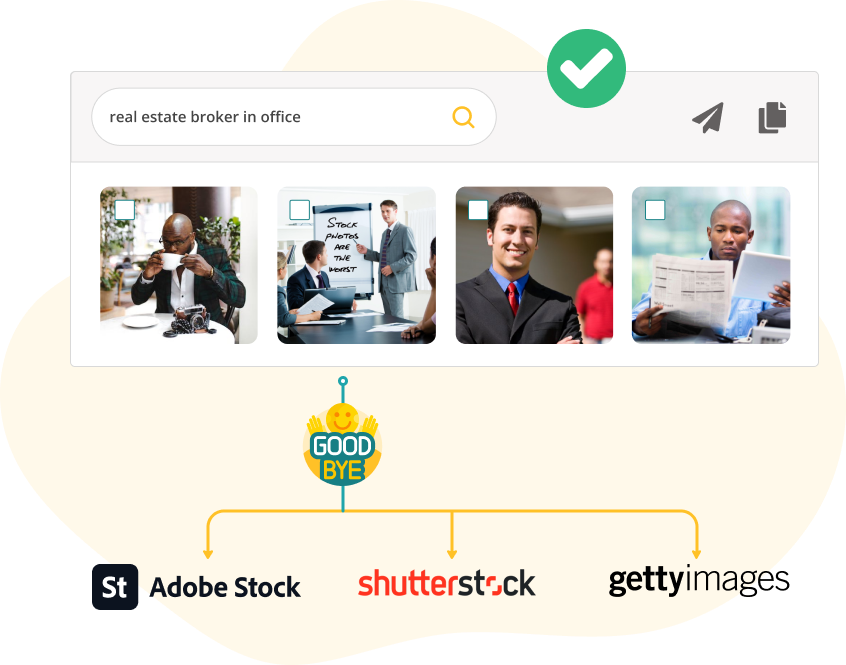 say goodbye to stock images