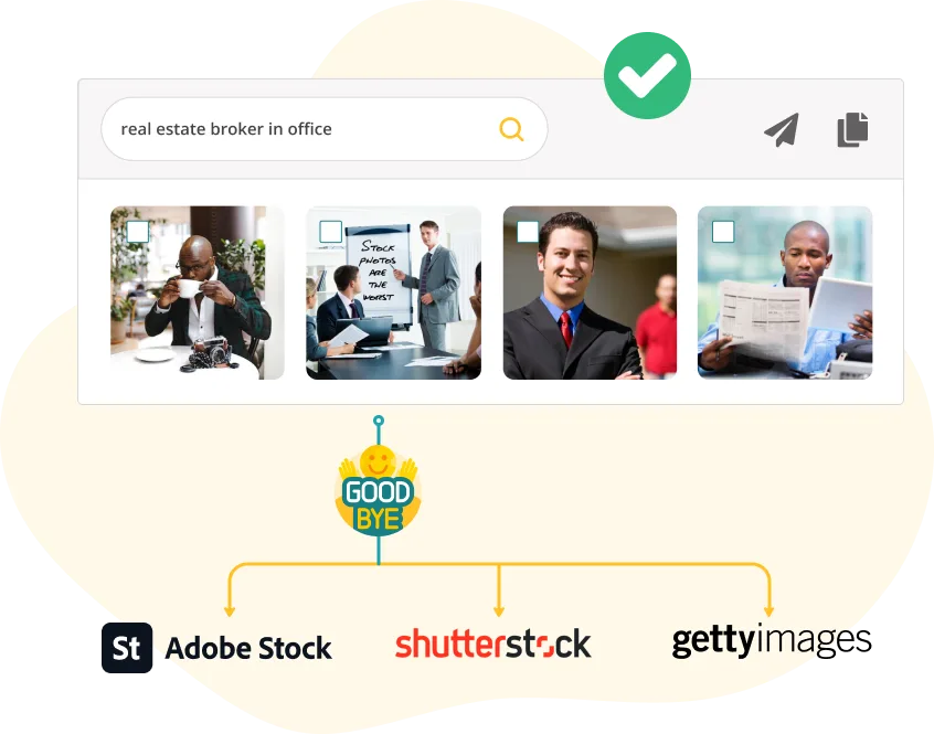 say goodbye to stock images