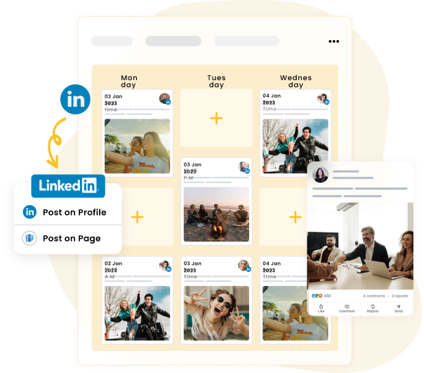 schedule linkedin posts-social media automation tool