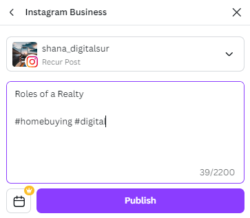 add details to instagram post on canva