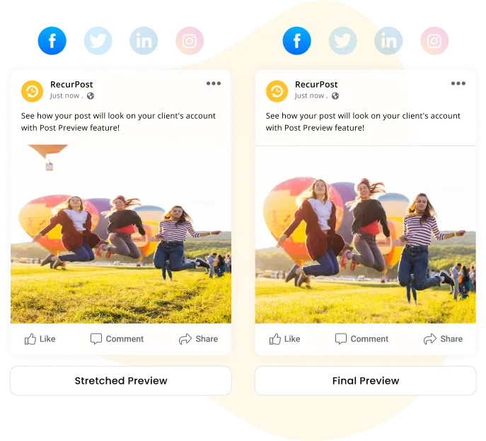 stretched images-post preview