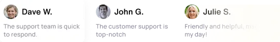user testimonial-live chat support