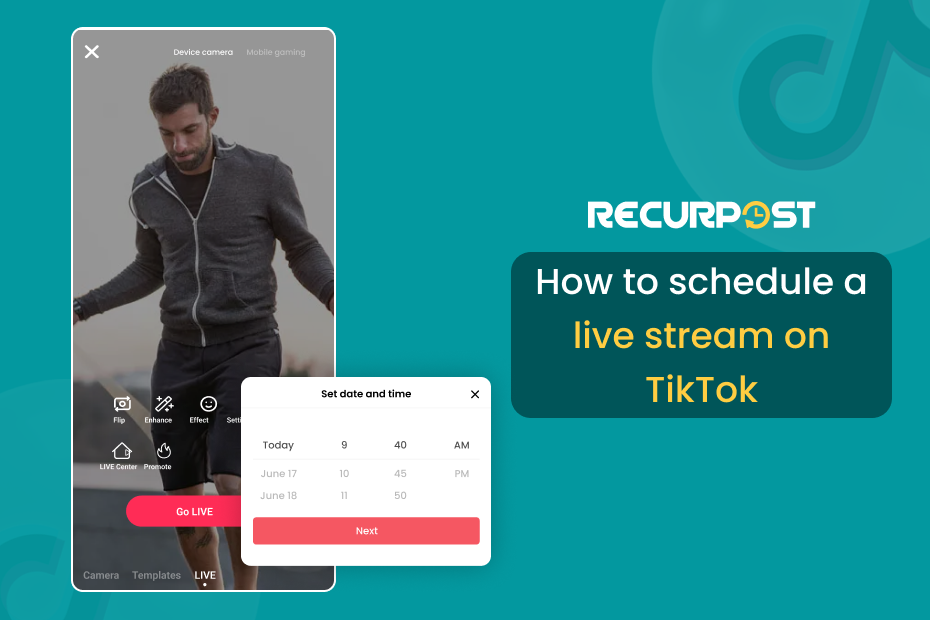 How to schedule a live stream on TikTok. 