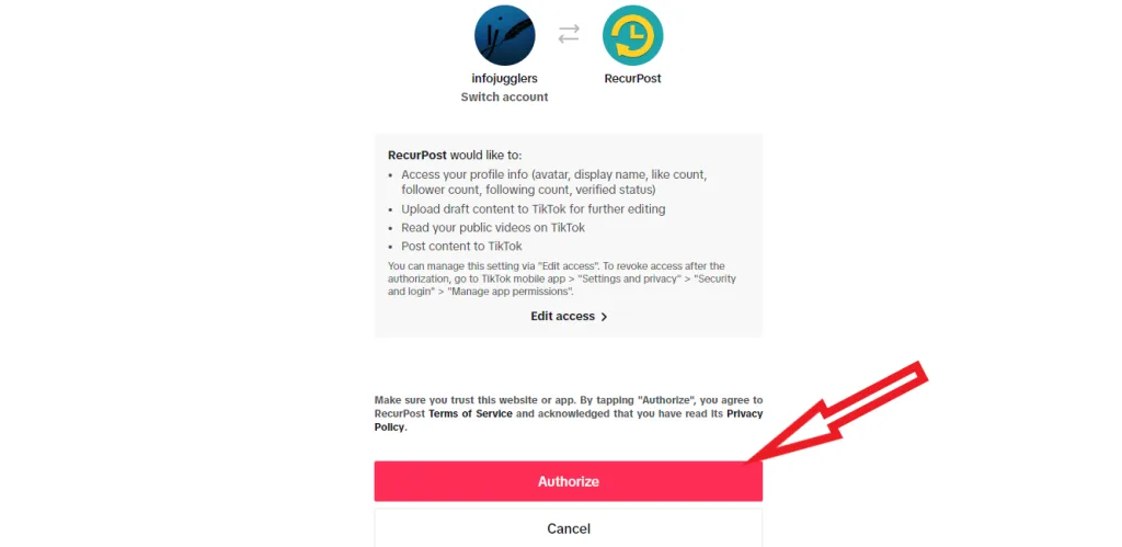 asked to grant authorization