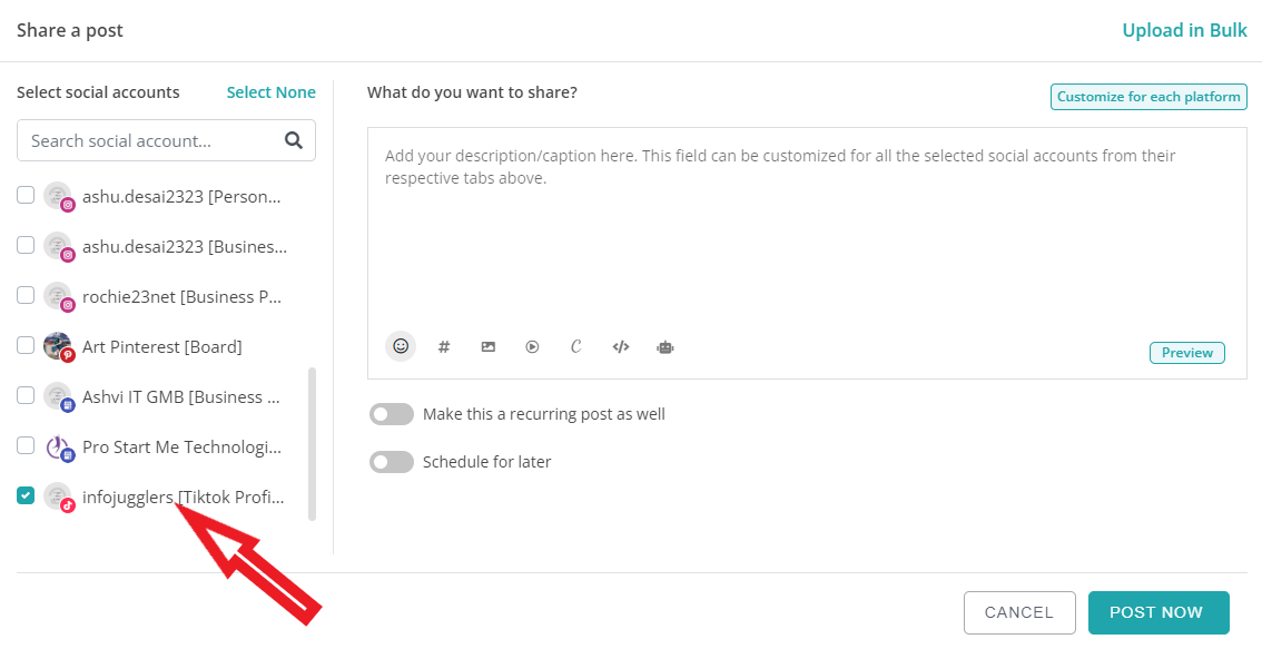 can you schedule your post on tiktok