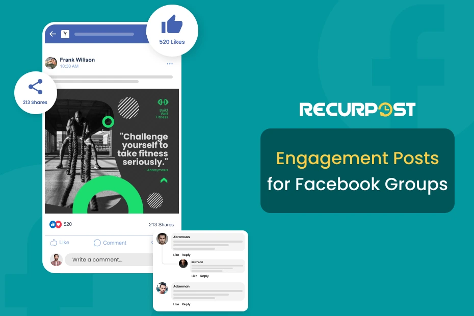 Engagement posts for Facebook groups