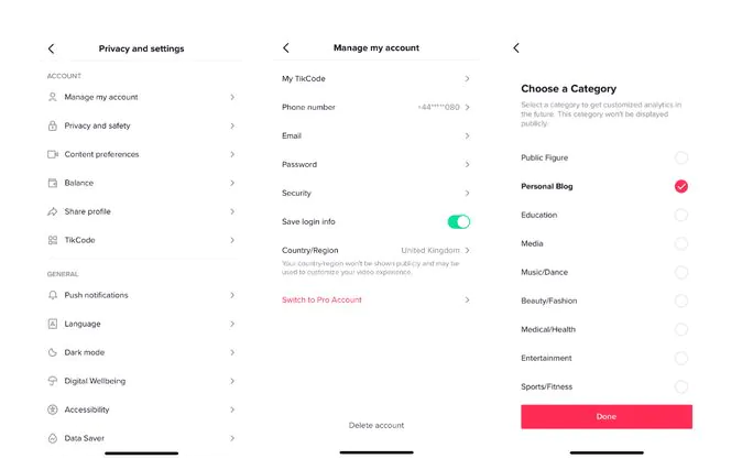Switch to Pro account to get access to the analytics for best time on TikTok.