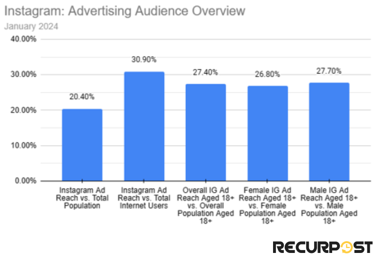 Instagram ad audience overview