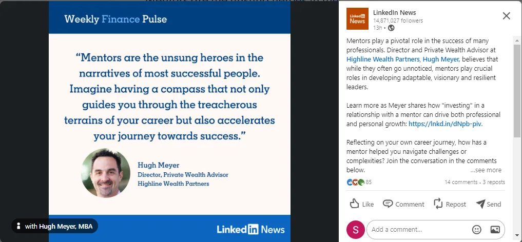 LinkedIn Engagement Tactics - Best LinkedIn Posts Example