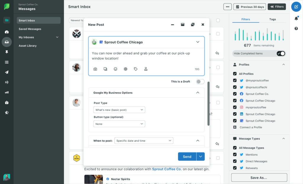 SproutSocial GBP Scheduling Tool