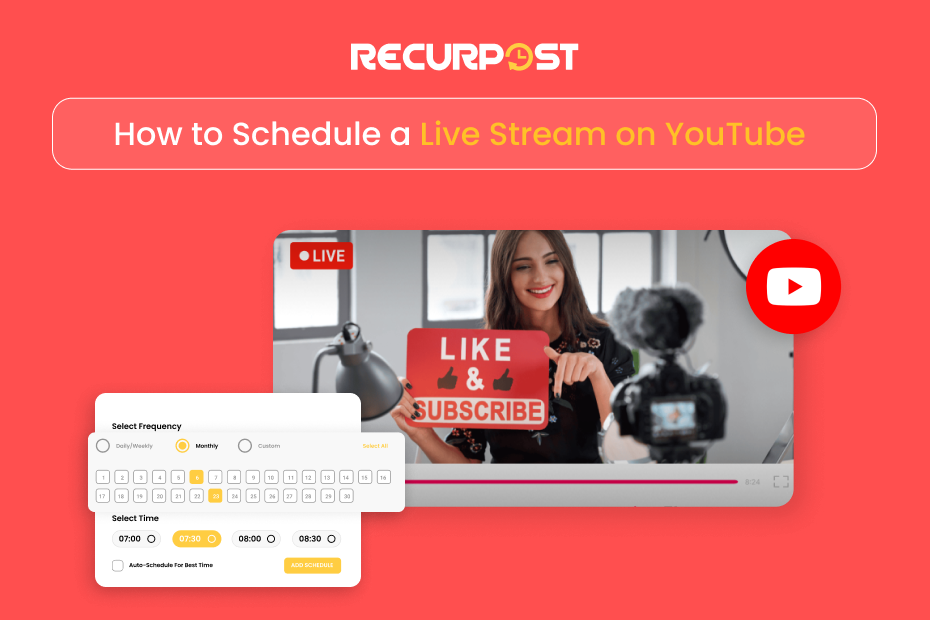 How to Schedule a Live Stream on YouTube