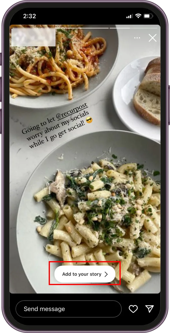 tagged story step 2