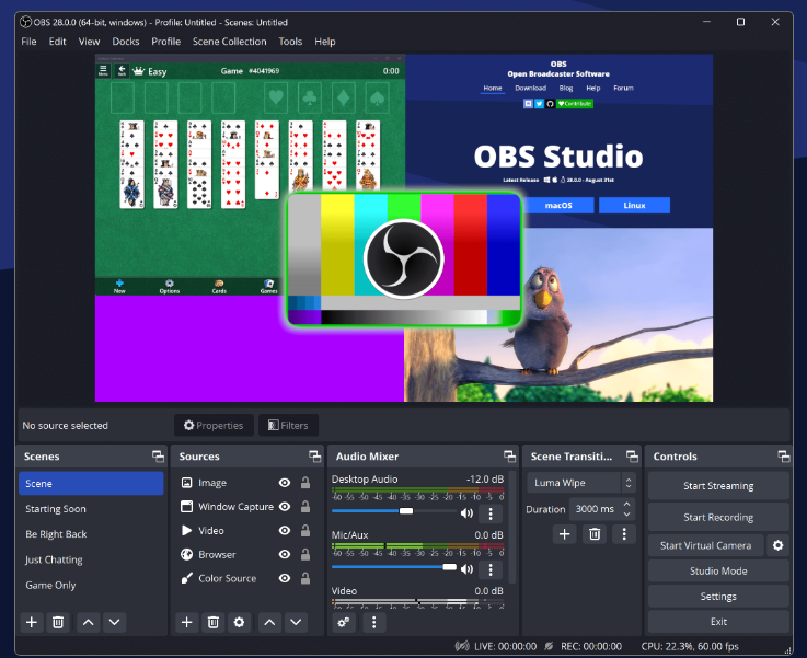 OBS Recording and Streaming Software