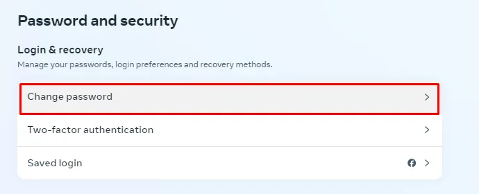 Password and Security in Facebook