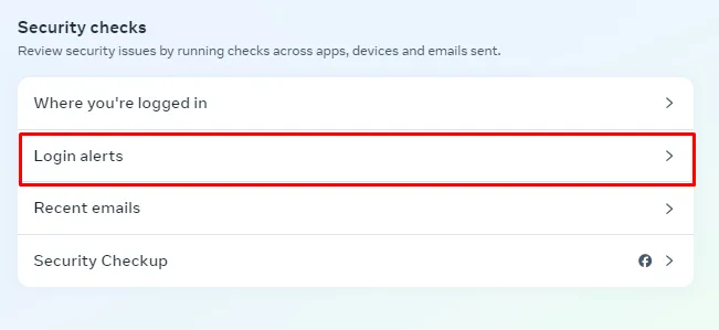 Get alerts about unrecognized logins