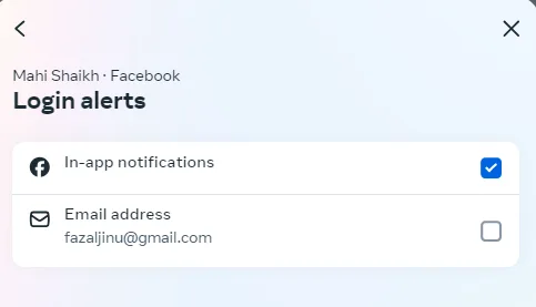 Receive Login Alerts via notification or email