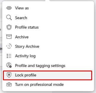 Lock Profile on Facebook