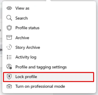 Lock Profile on Facebook
