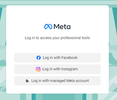 login to meta business suite