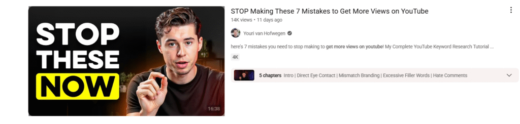 Thumbnail that drive Youtube view