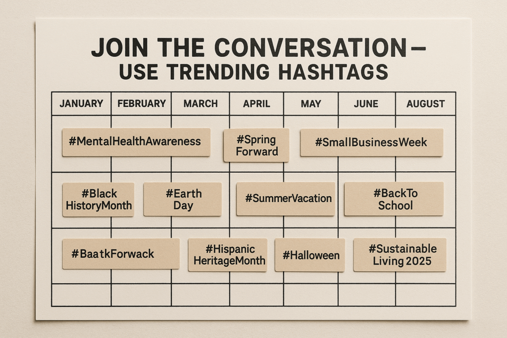 Trending and Seasonal Hashtags