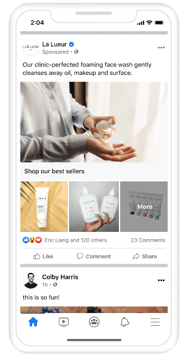 facebook collection ad