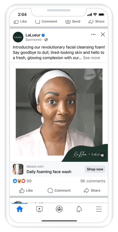 facebook video ad