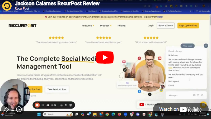 Jackson Calames RecurPost Review