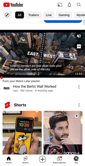 YouTube Mobile App